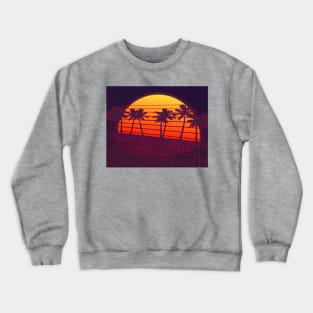 Outrun Sunset Crewneck Sweatshirt